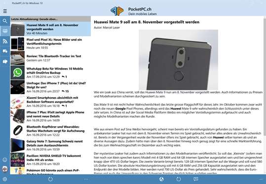 PocketPC.ch für Windows 10 screenshot 2