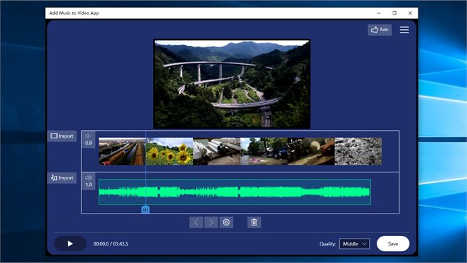free mp4 video editor add music