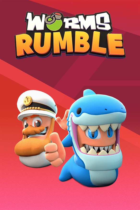 Worms Rumble - Captain & Shark Double Pack Xbox Series X|S and Xbox One cover art