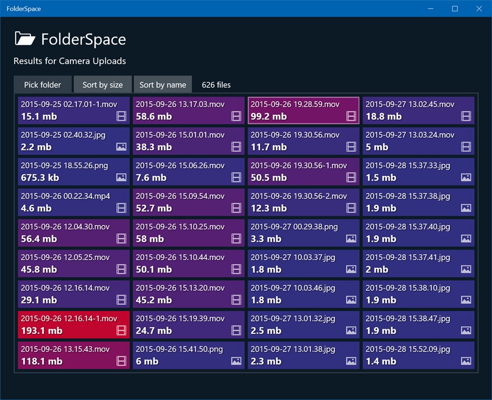 #2. FolderSpace (Windows) Podle: midkay