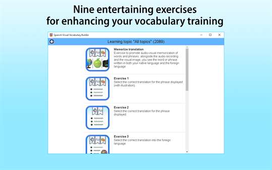 Spanish Visual Vocabulary Builder screenshot 4