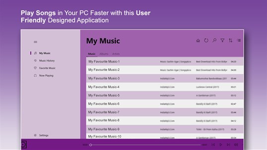 Music Player - MP3 Audio Player screenshot 1