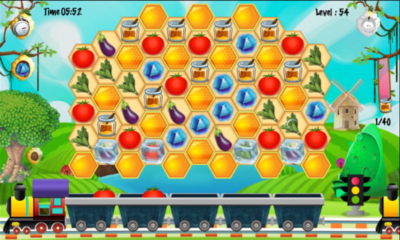#3. Honeycomb Farm Match 3 (Windows) By: ViMAP Services Pvt Ltd