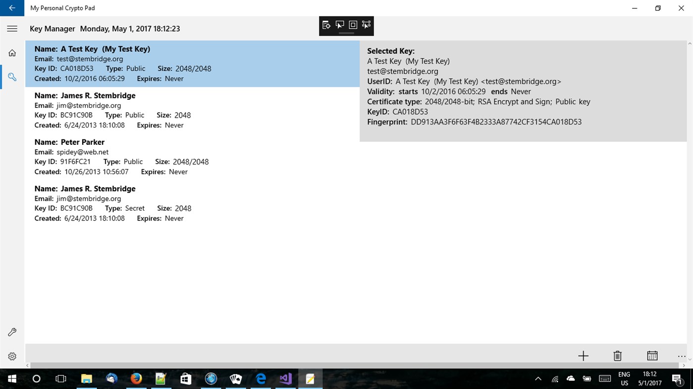 #2. My Personal Crypto Pad (Windows) Av: Stembridge