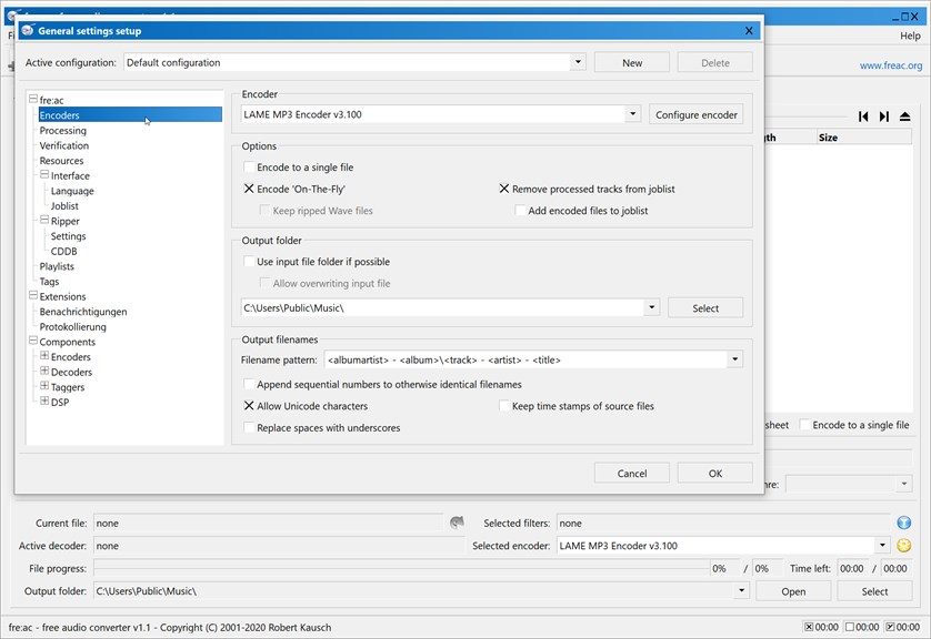 fre:ac - free audio converter_4