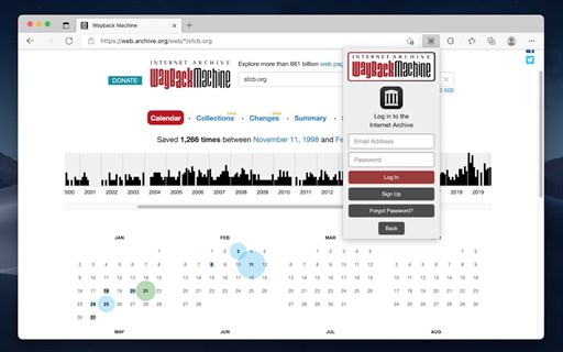 Wayback Machine Extension – Official Web Archive Tool