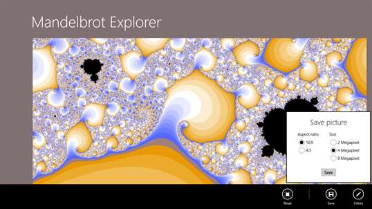 Mandelbrot Explorer screenshot 3