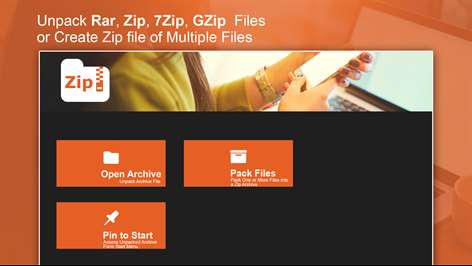Zip Unlock - Unpack RAR, open zip, 7zip, gzip Screenshots 1