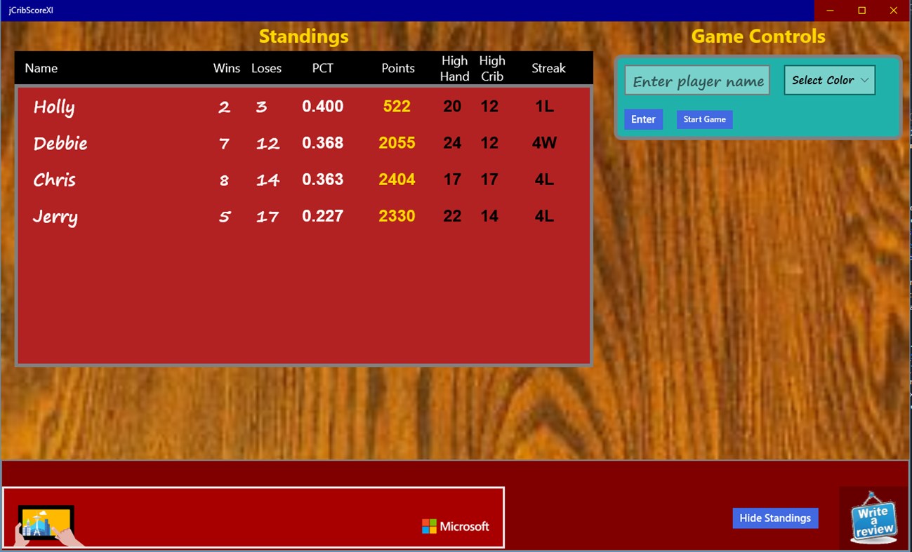 #4. jCribScoreXI (Windows) 由: jbhSolutionsLM