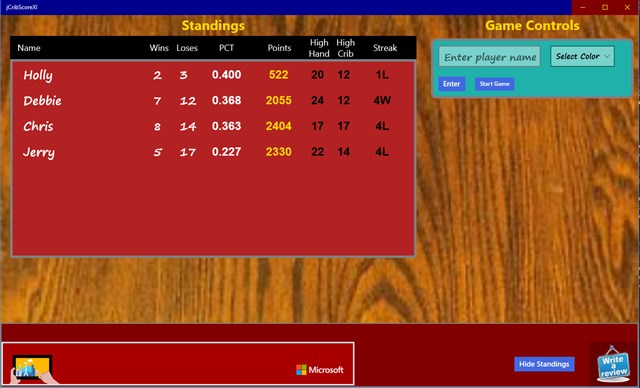 jCribScoreXI screenshot 4