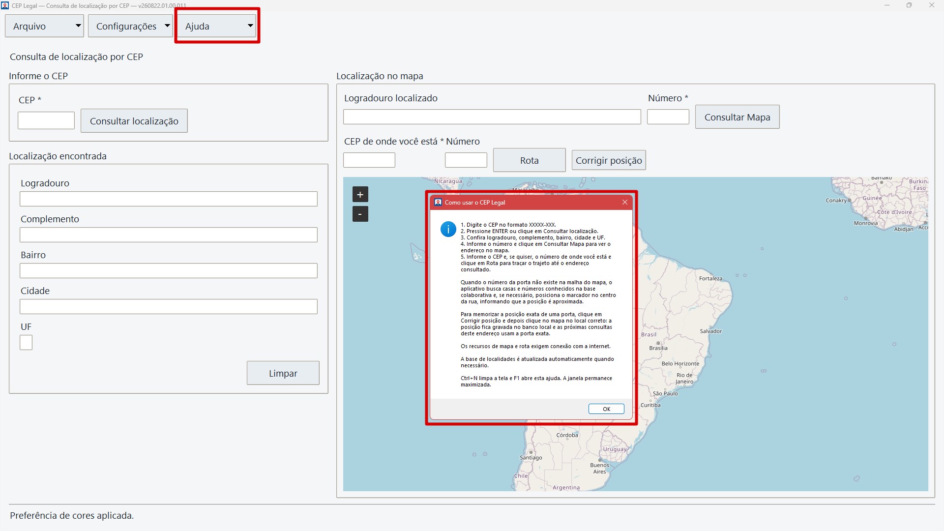 CEP Legal screenshot