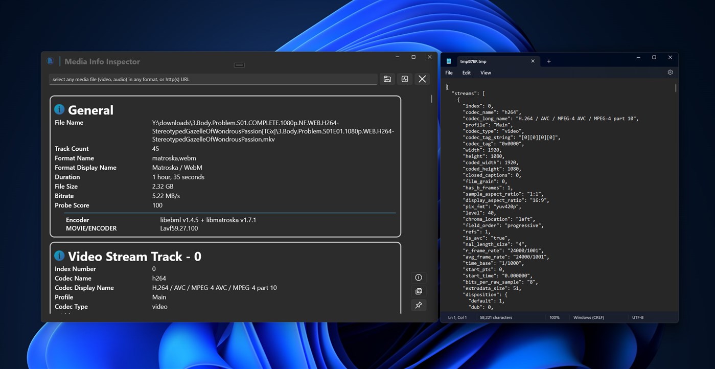 #4. Media Info Inspector - for Video, Audio and Pictures (Windows) 由: parmata