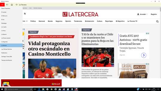 Chilean news screenshot 3
