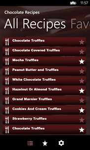 Chocolate Recipes screenshot 3