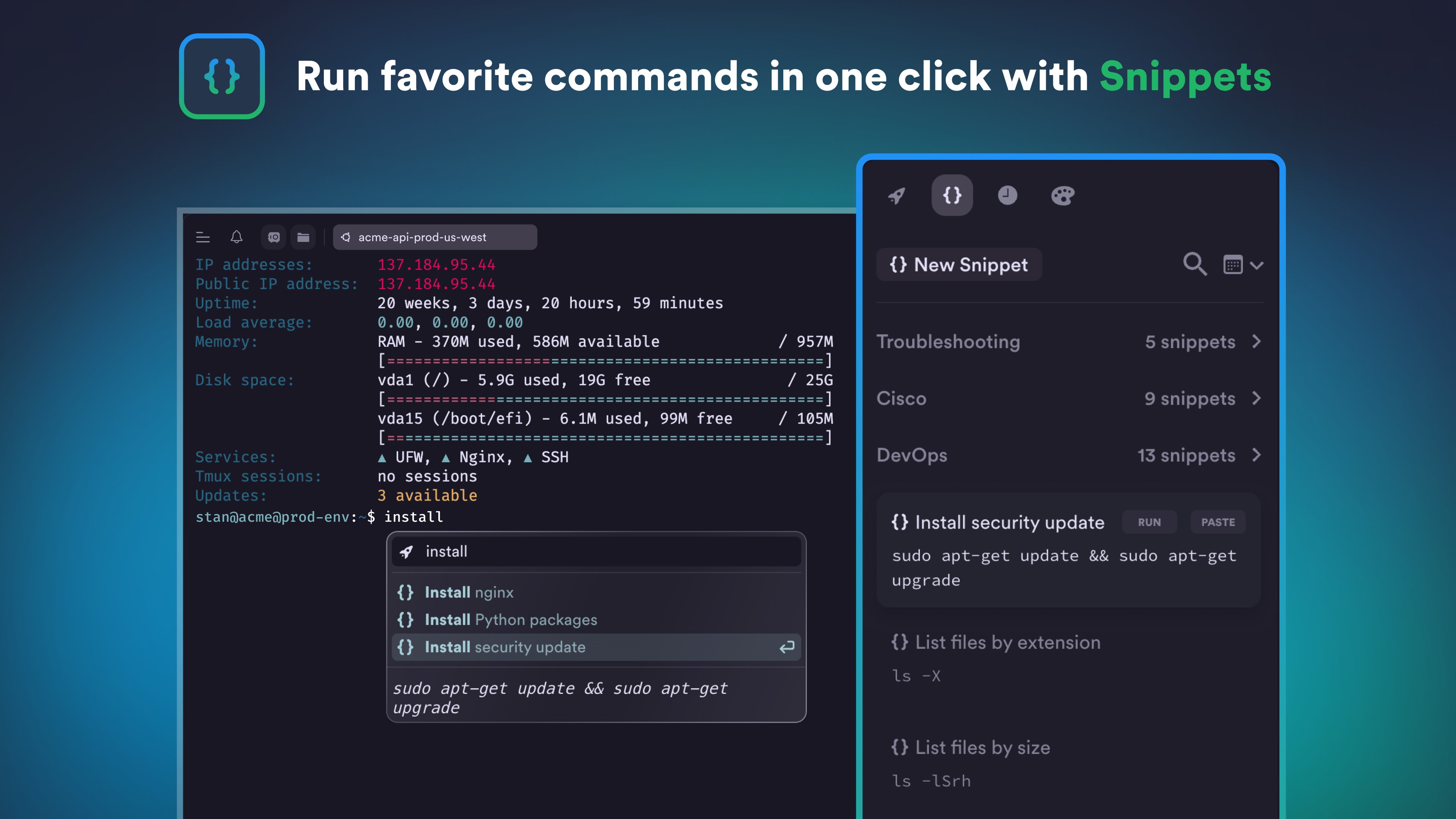 Termius - Modern SSH Client Snaps 3