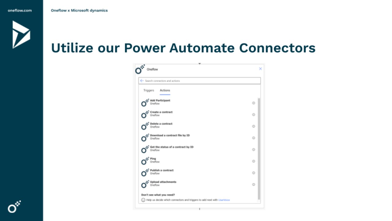 Snapshot 6 of Oneflow for Dynamics 365