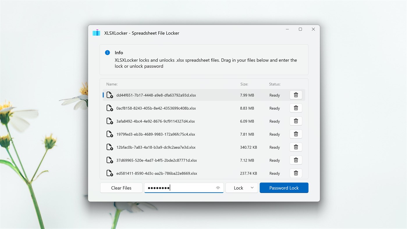 #1. XLSXLocker - Spreadsheet File Locker Unlocker (Windows) 由: Evlar