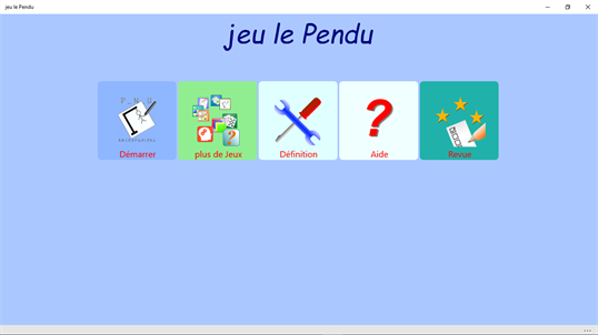 jeu le Pendu screenshot 1