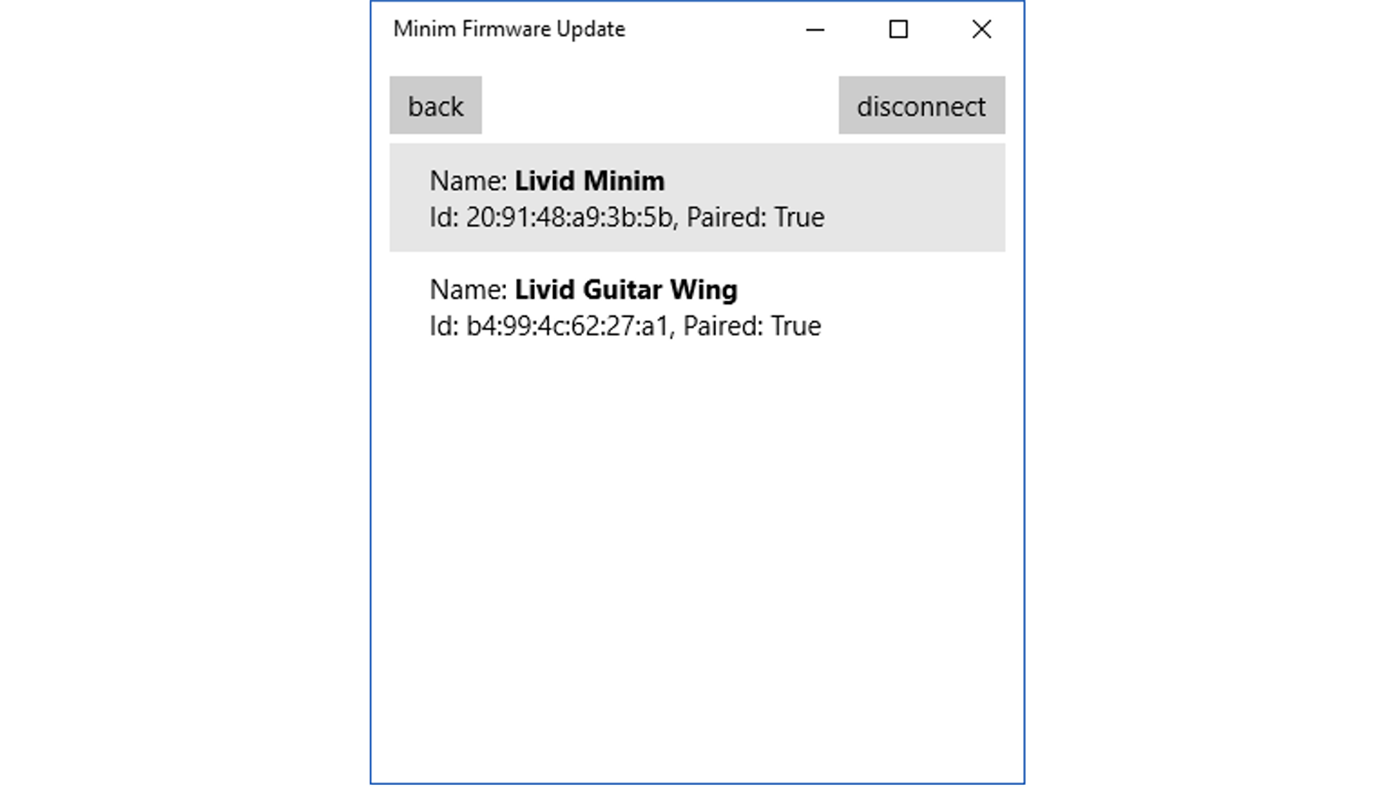 #2. Minim Firmware Update (Windows) بواسطة: Livid Instruments