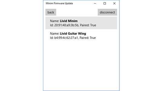 Minim Firmware Update screenshot 2