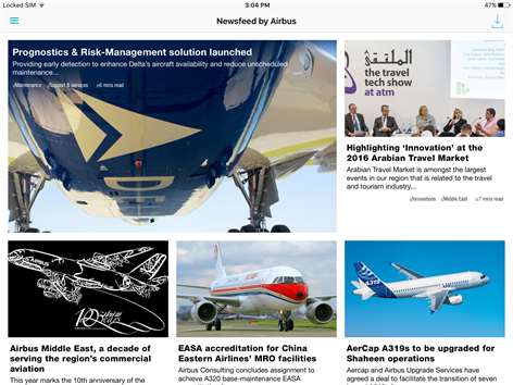 Newsfeed for Customers by Airbus Screenshots 1