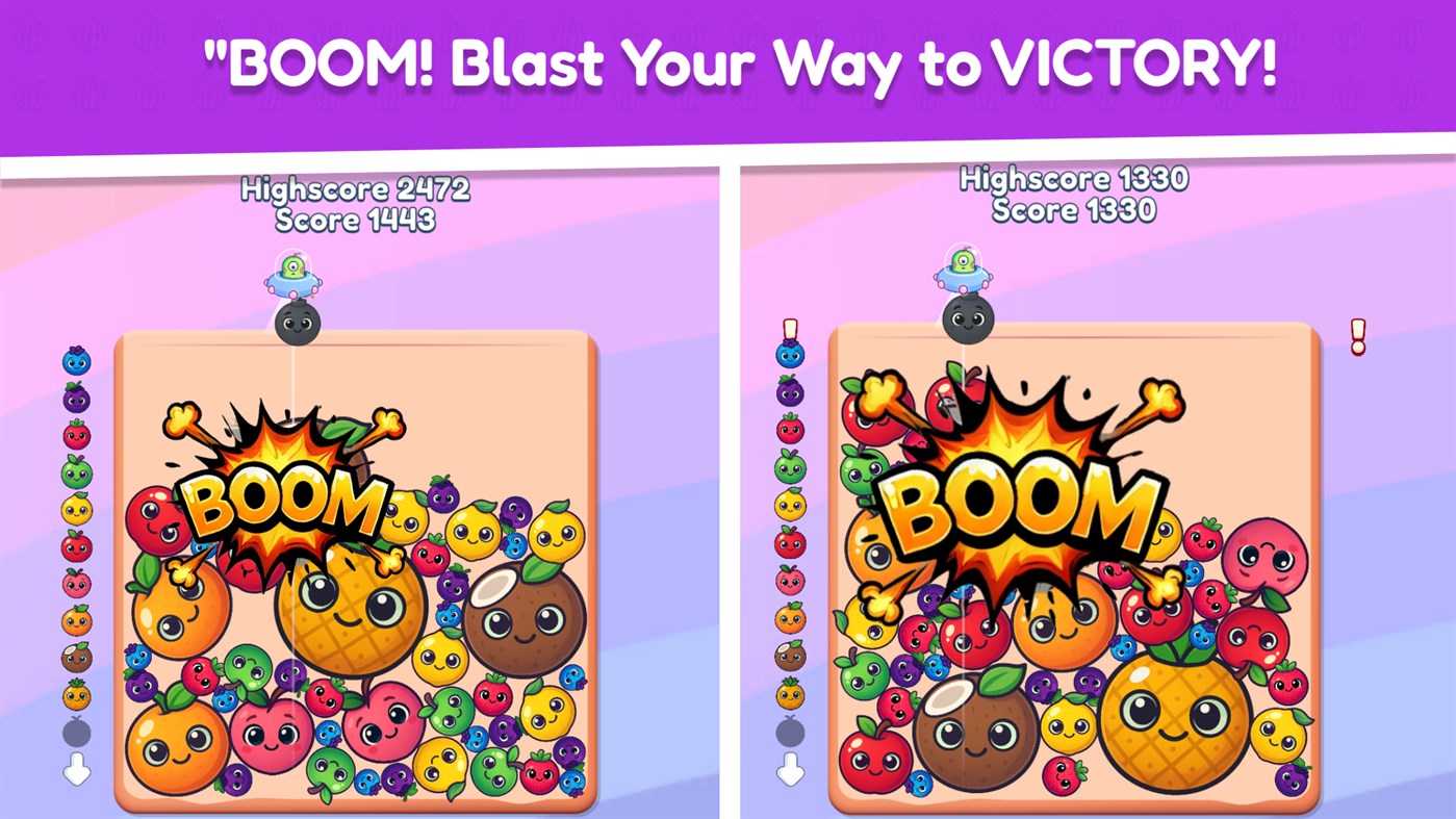 #3. Watermelon Fruit Merge Saga (Windows) 由: JellyBeans Studios