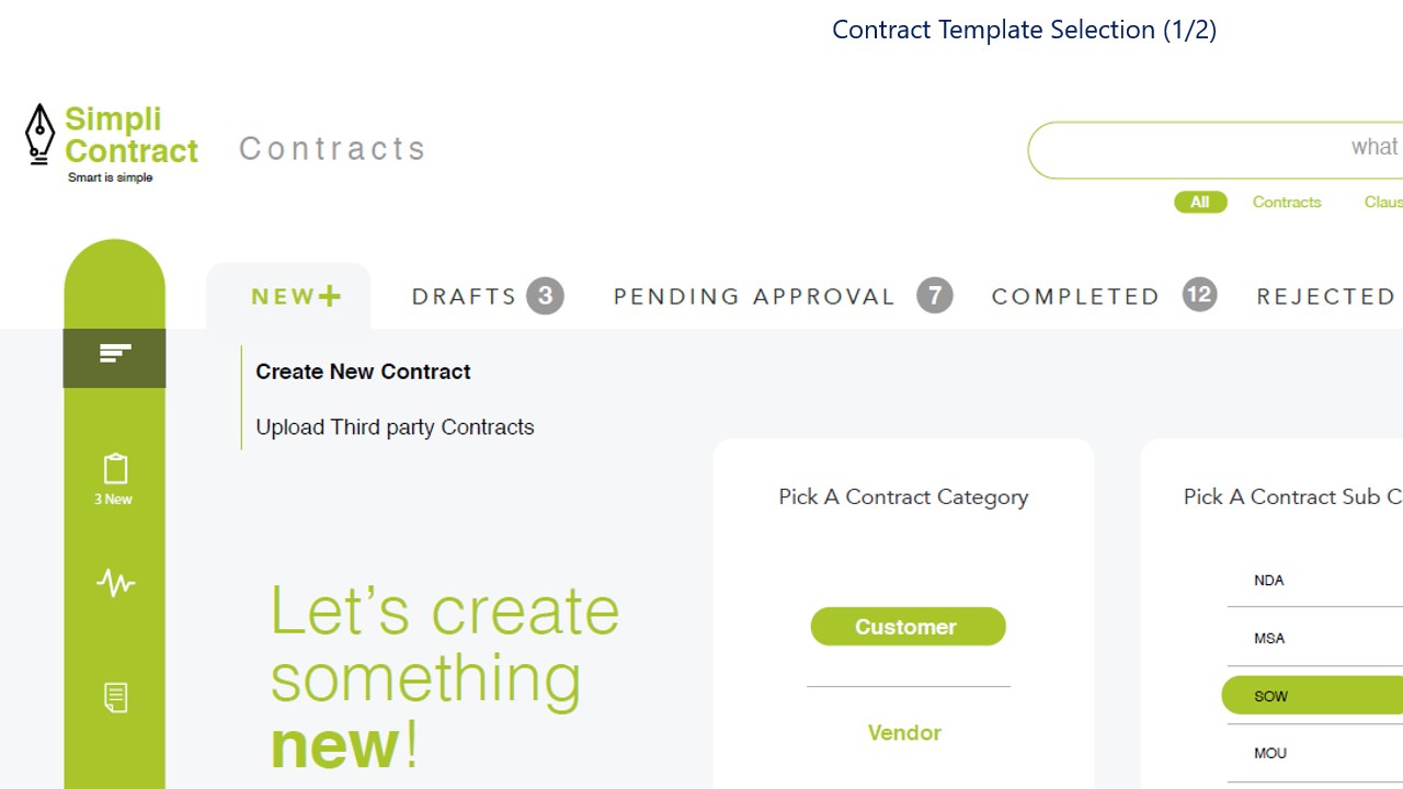 Snapshot 2 of SimpliContract Contract Lifecycle Management