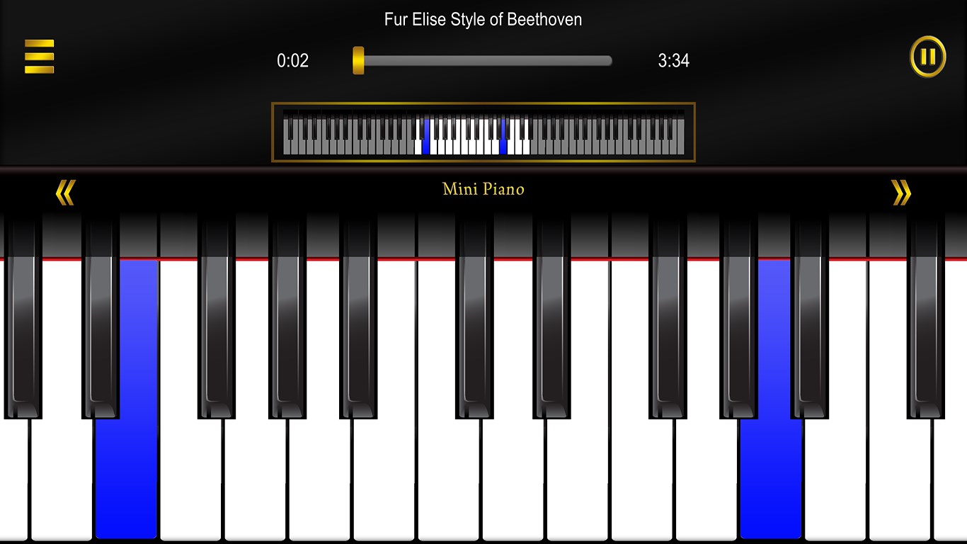 Piano White Little: Instrumentos Musicais - Microsoft Apps