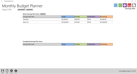 Monthly Budget Planner screenshot 3