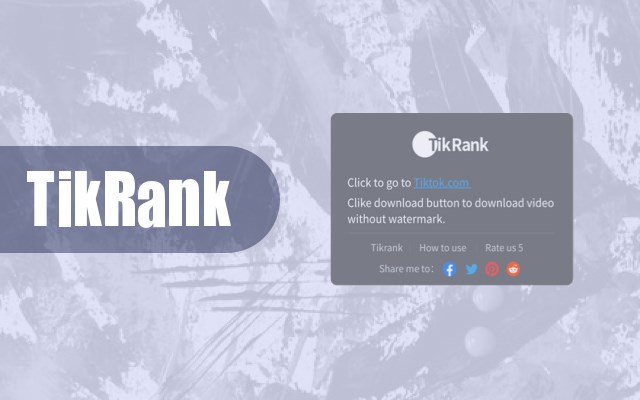 Tiktok Downloader without watermark - Tikrank