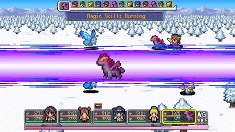 充滿策略性的回合制戰鬥畫面