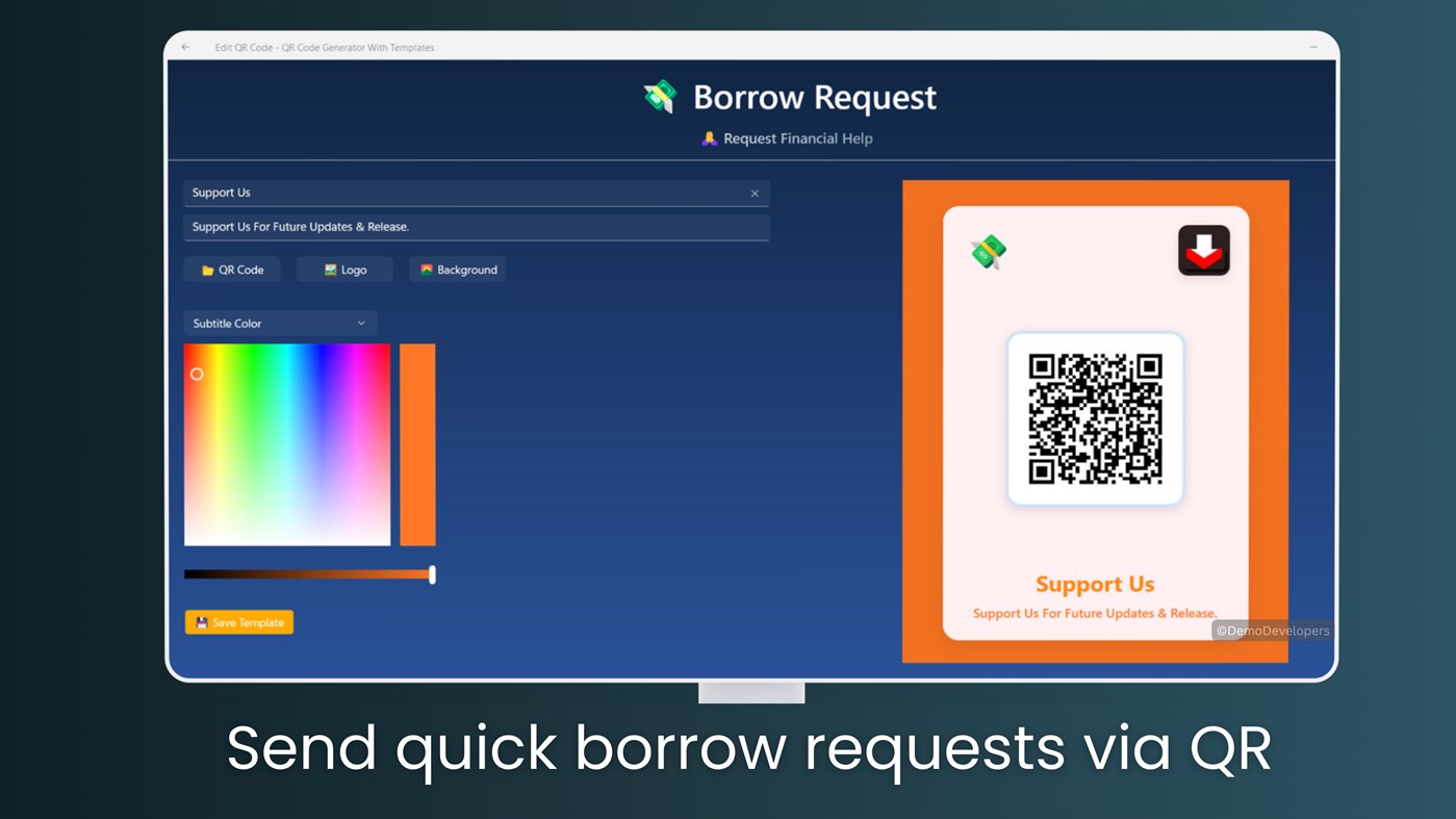 #9. QR Code Generator With Templates (Windows) 作者: Demo Developers