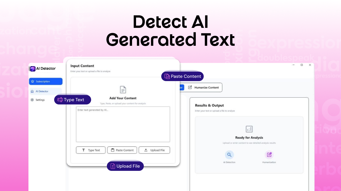 AI Detector: AI Humanizer & Plagiarism Checker Tool screenshot