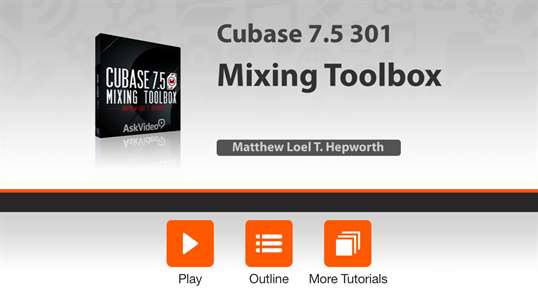 Mixing Toolbox Course for Cubase 7.5 screenshot 1