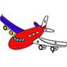 Planes Color by Number : Coloring Book pages