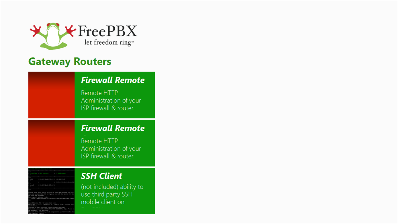 #1. FreePBX Admin Sales Brochure Windows 8.1 (Windows) Göre: ADSNELLC Development