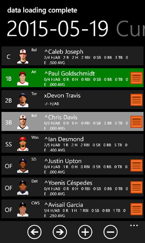 Fantasy Baseball Screenshots 1