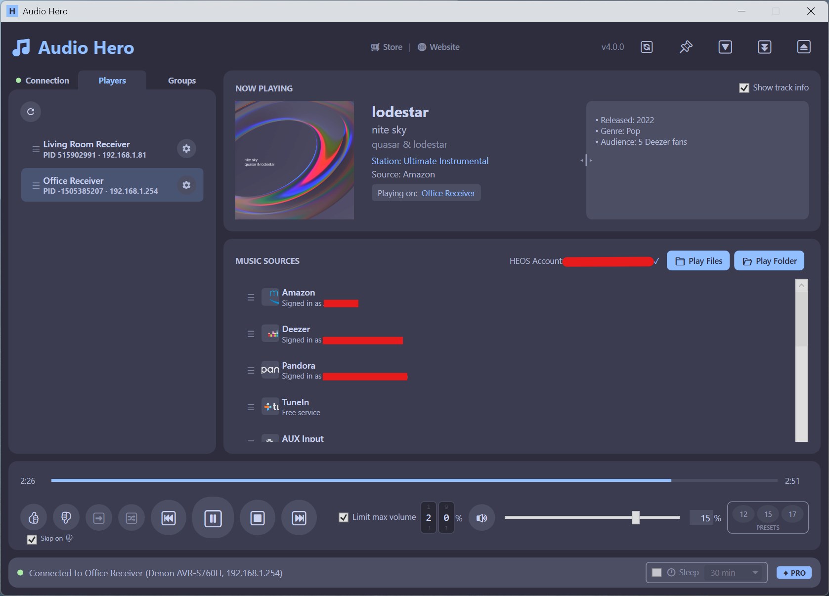 Audio Hero screenshot