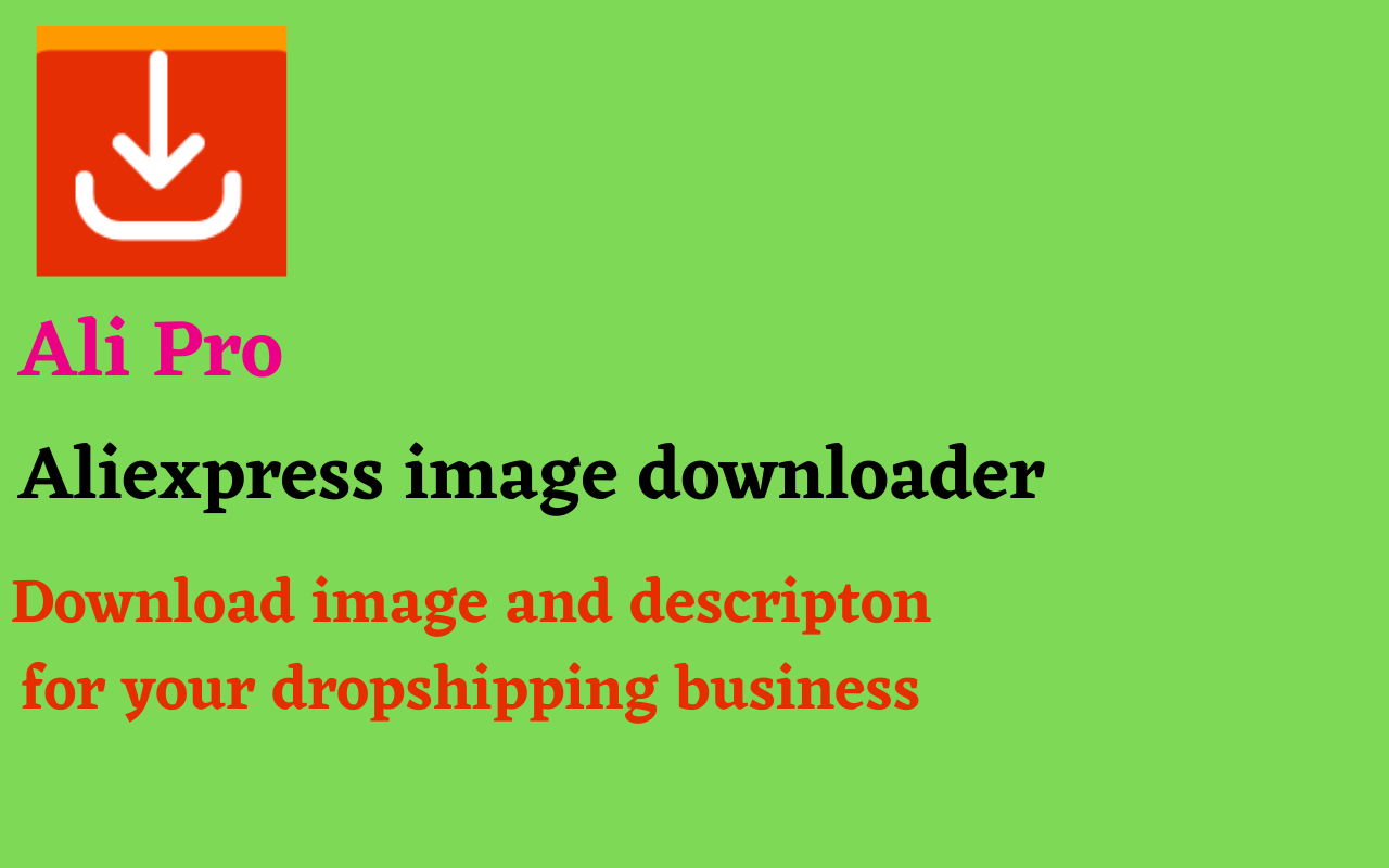 AliPro - Aliexpress Images Downloader
