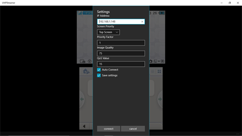 UWPStreamer Screenshot