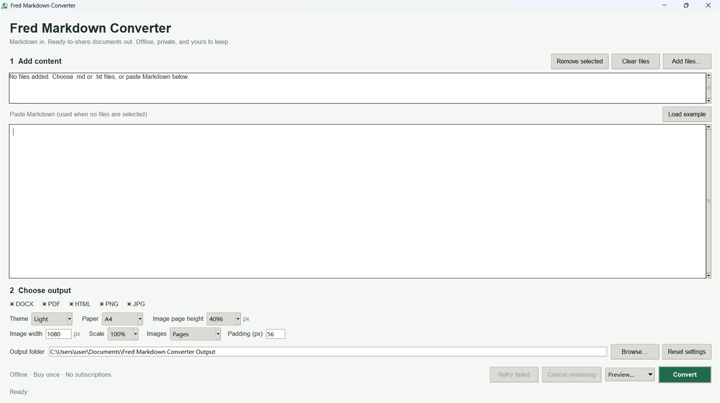 #1. Fred Markdown Converter (Windows) Od: Fred Wei