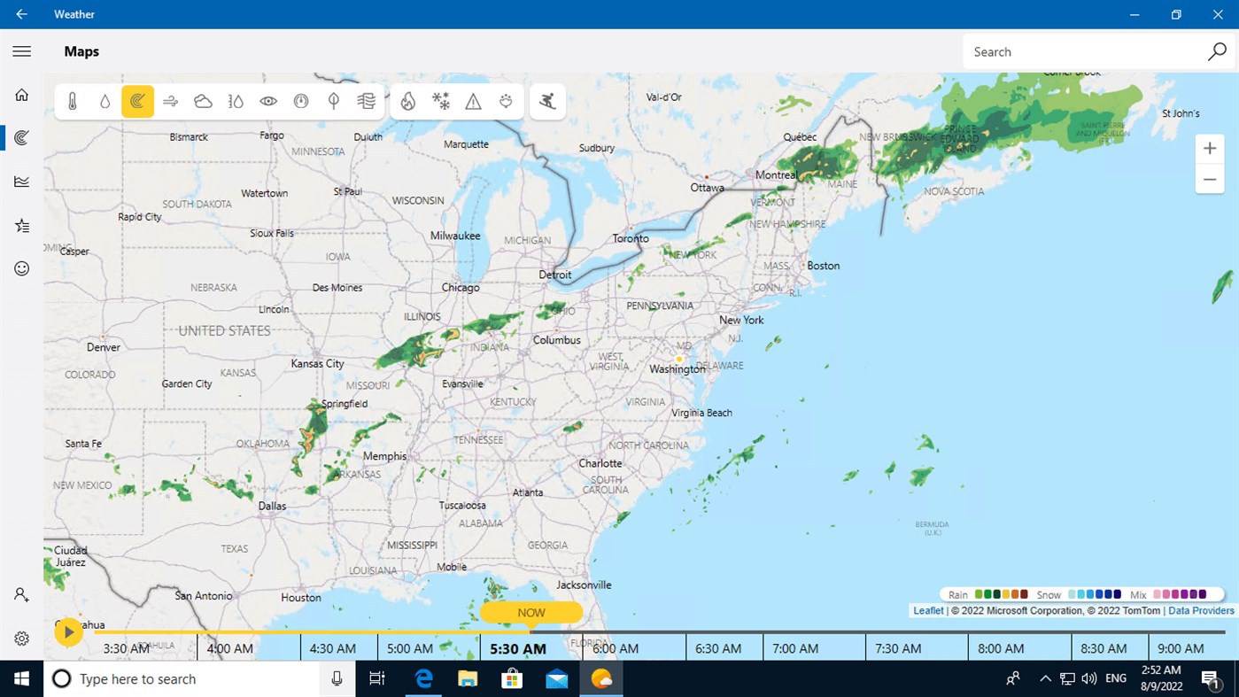 #2. MSN Weather (Windows) Ved: Microsoft Corporation