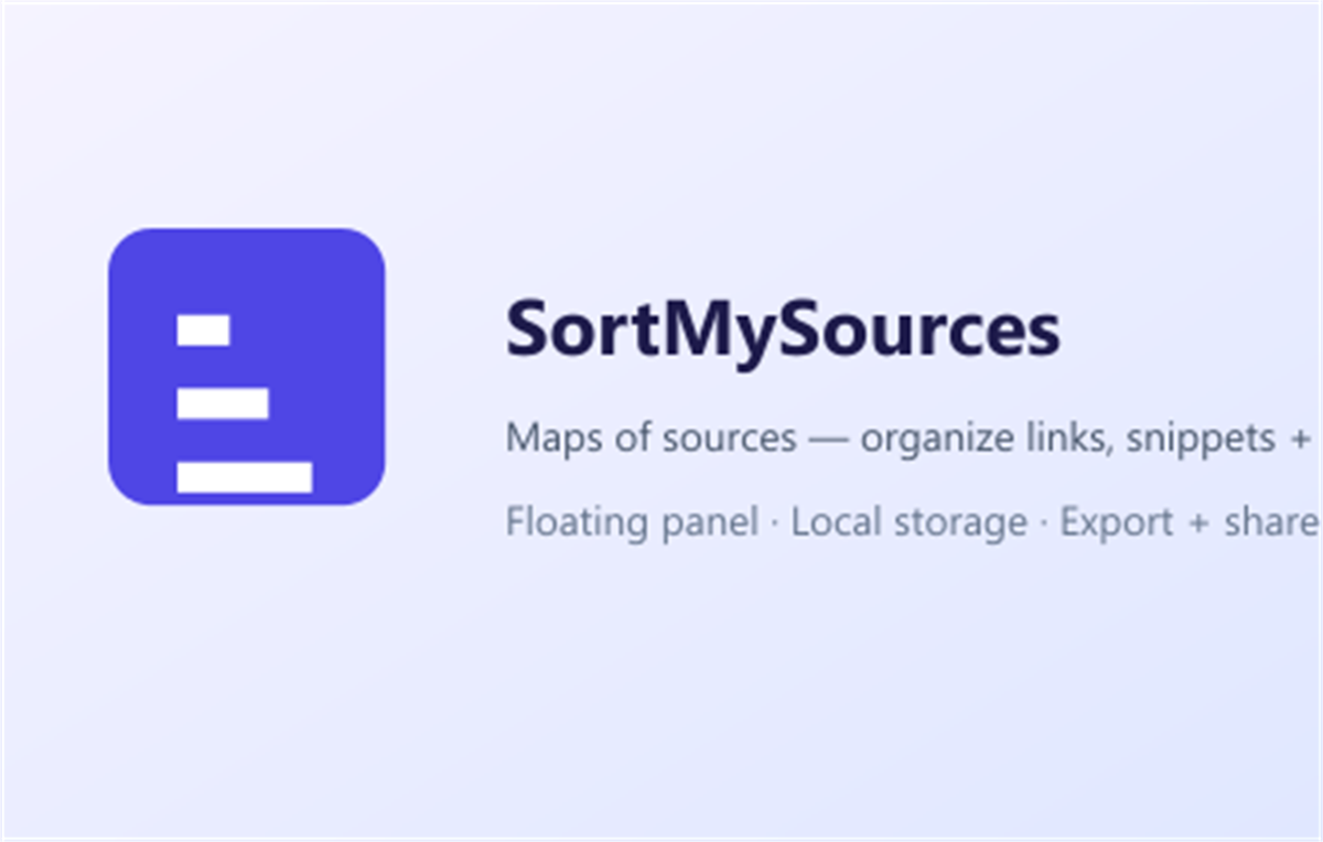 SortMySources