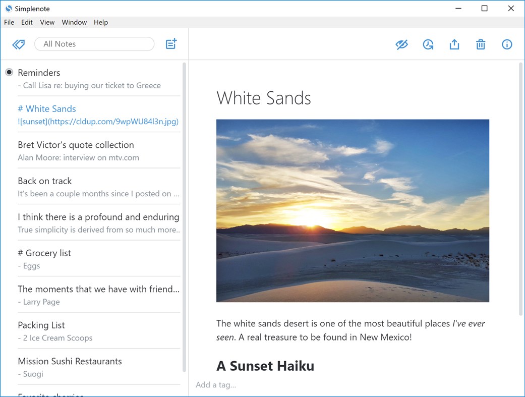 #1. Simplenote (Windows) بواسطة: Automattic, Inc.