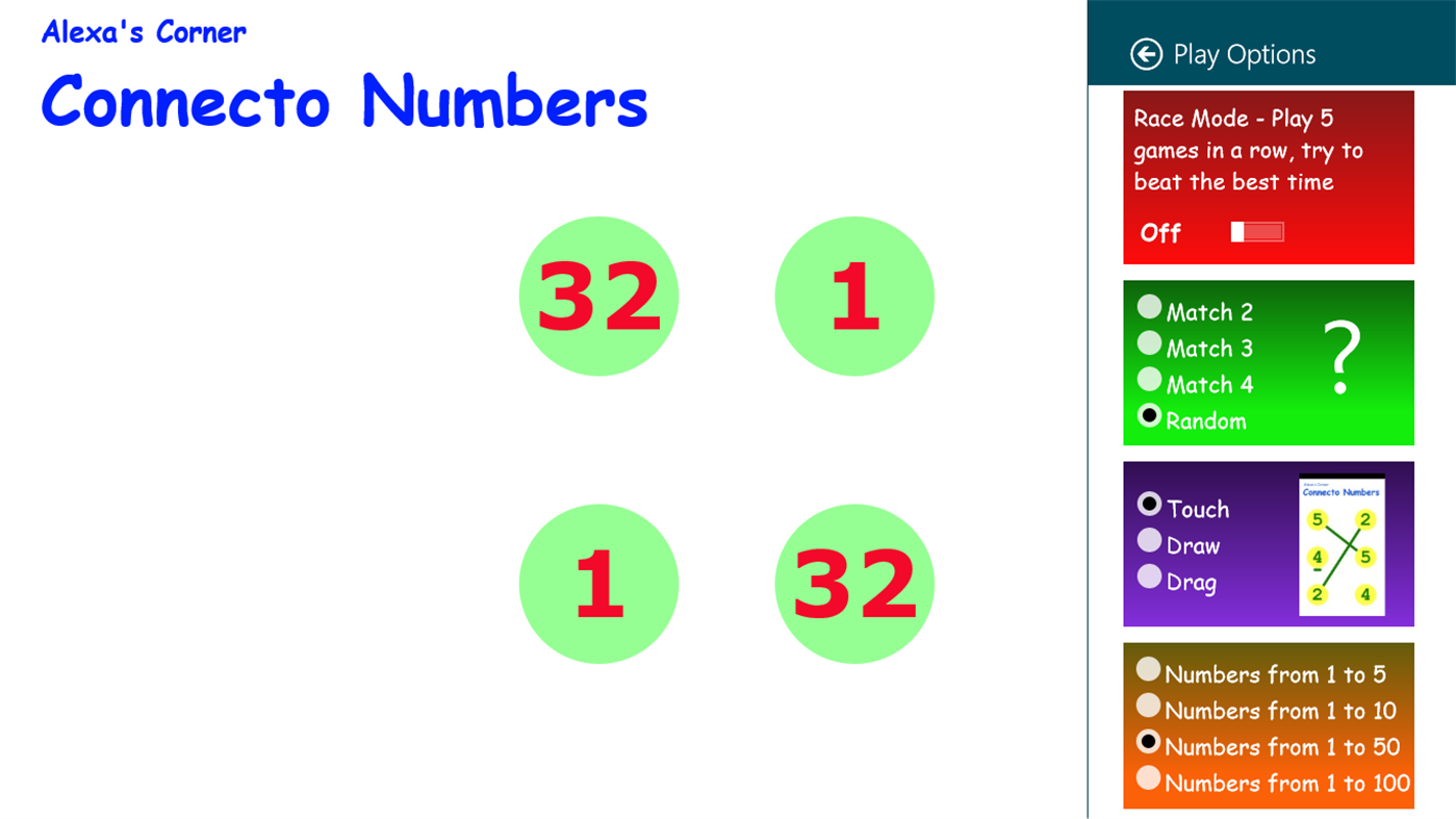 #3. Connecto Numbers (Windows) De: Sal Quintanilla
