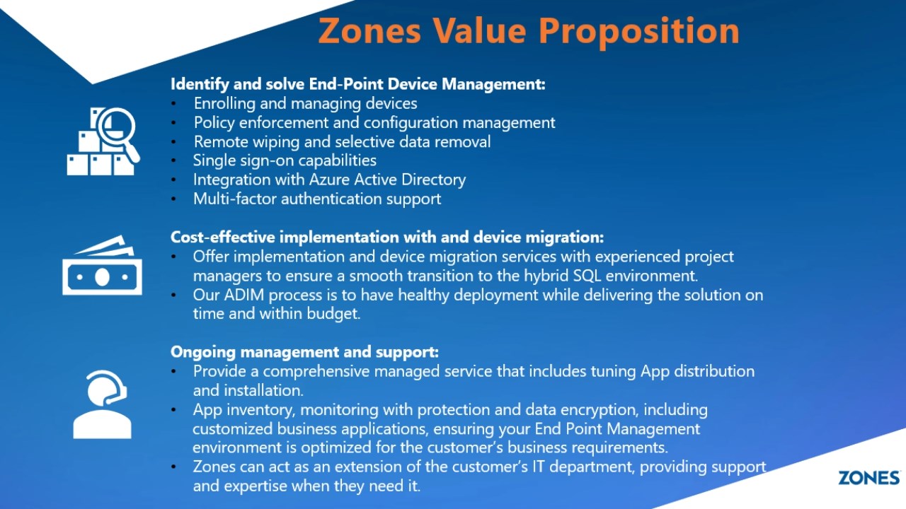 Snapshot 2 of Zones Intune Device Endpoint Management Implementation