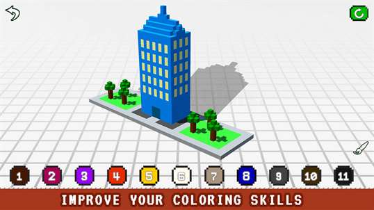 Adult Color by Number 3D - Voxel Coloring Book screenshot 1