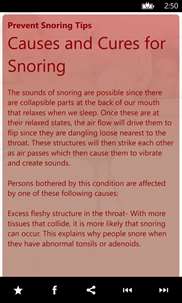 Prevent Snoring Tips screenshot 4