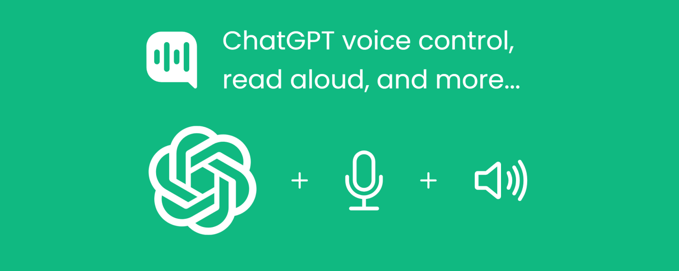 VoiceWave: ChatGPT Voice Control marquee promo image