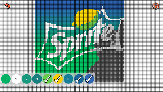 Food Logo Color by Number: Pixel Art,Sandbox Coloring screenshot 3
